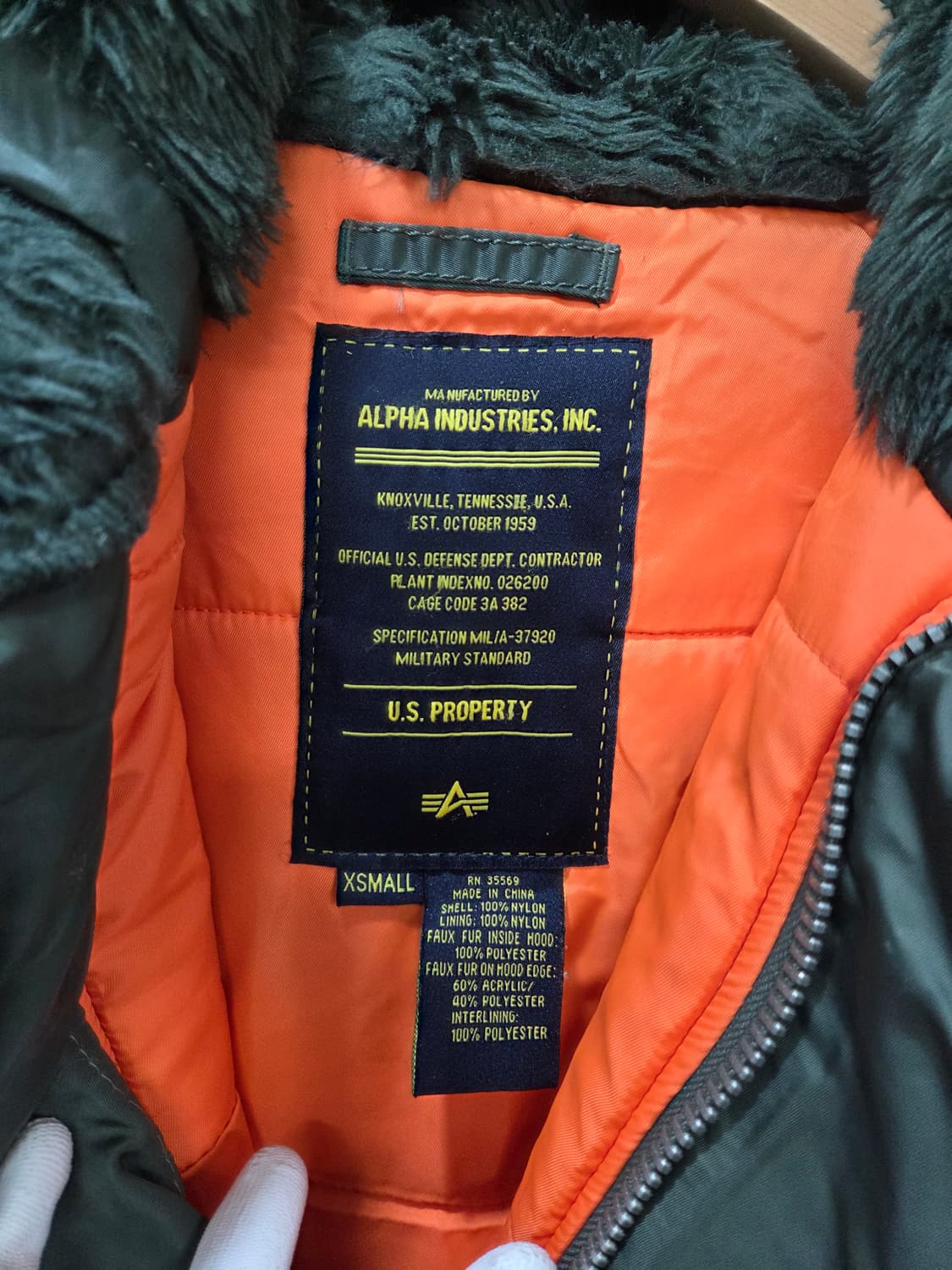 ALPHA 알파 야상 점퍼 카키 상품이미지5