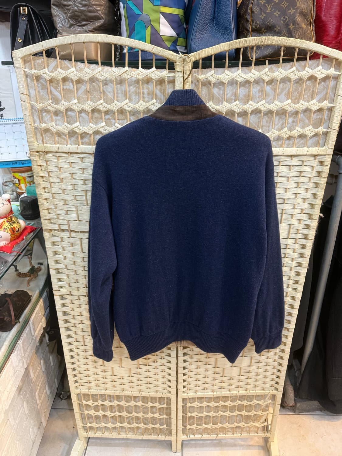 50/100-105 정품 로로피아나 리버시블 캐시미어 니트집업 팝니다 상품이미지2