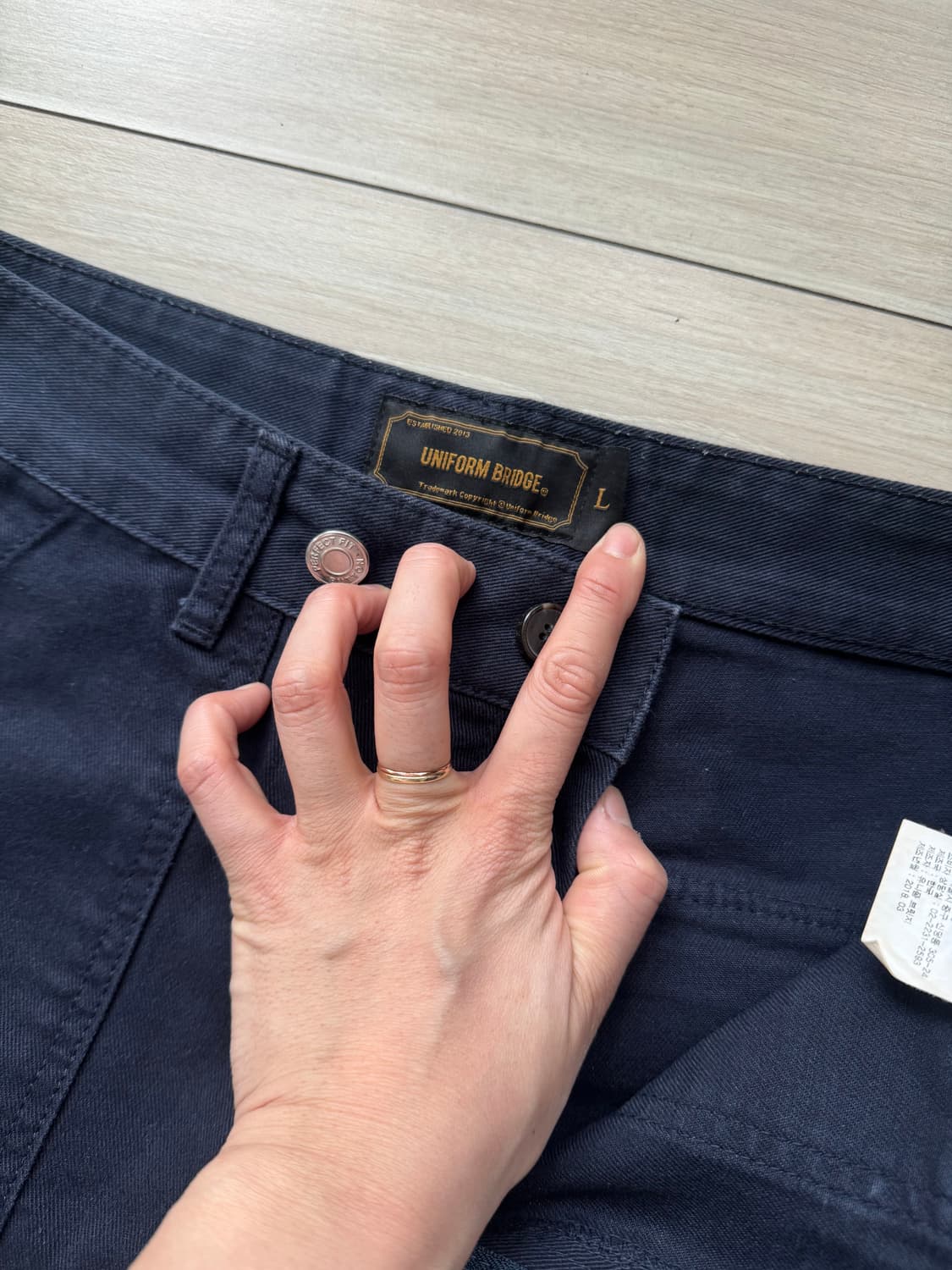 Uniform Bridge 유니폼브릿지 퍼티그 팬츠 바지 네이비 L 상품이미지3
