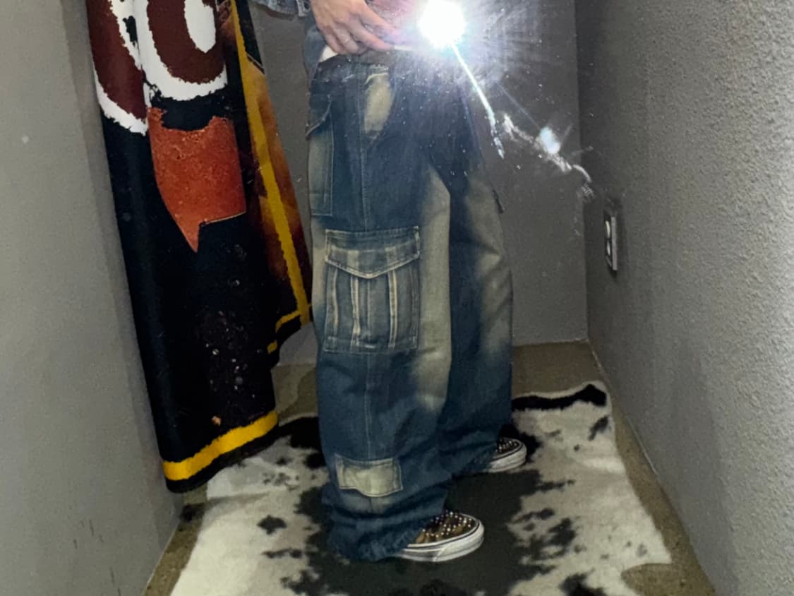 빈티지 데님 카고  상품이미지8