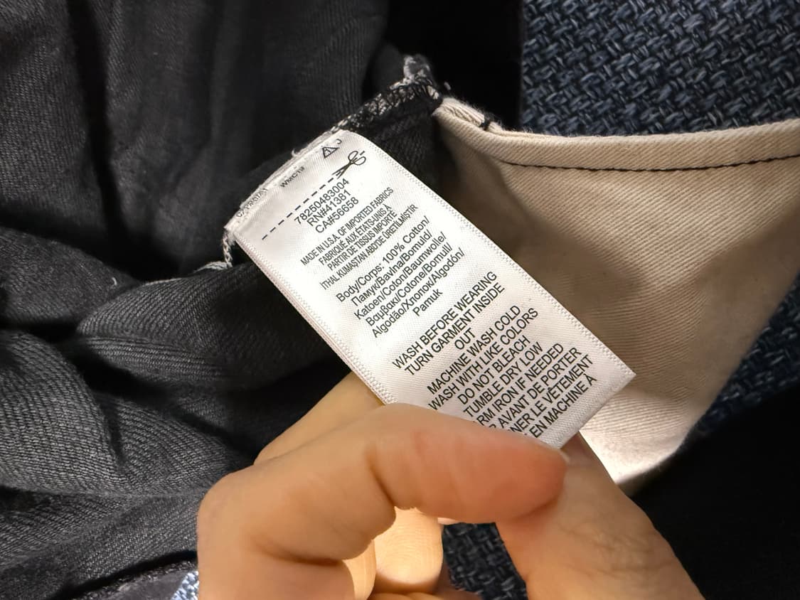 [30] 더블알엘 블랙 셀비지 슬림핏 상품이미지5