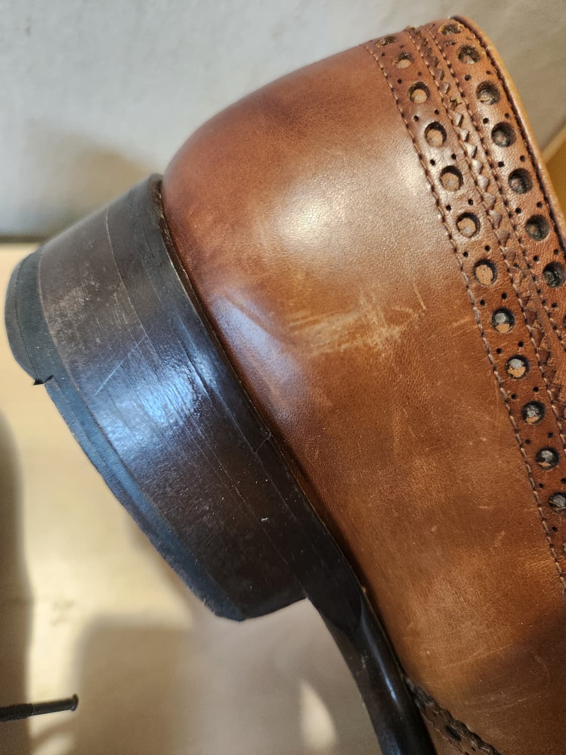 마그나니 브라운 윙팁 구두 👞 (7사이즈, Made in Spain) 상품이미지9