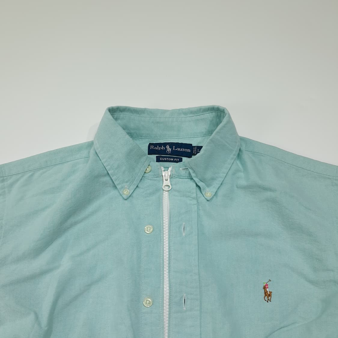 CL792 FREE 폴로 00s 민트 리메이크 크롭 집업 셔츠 상품이미지2