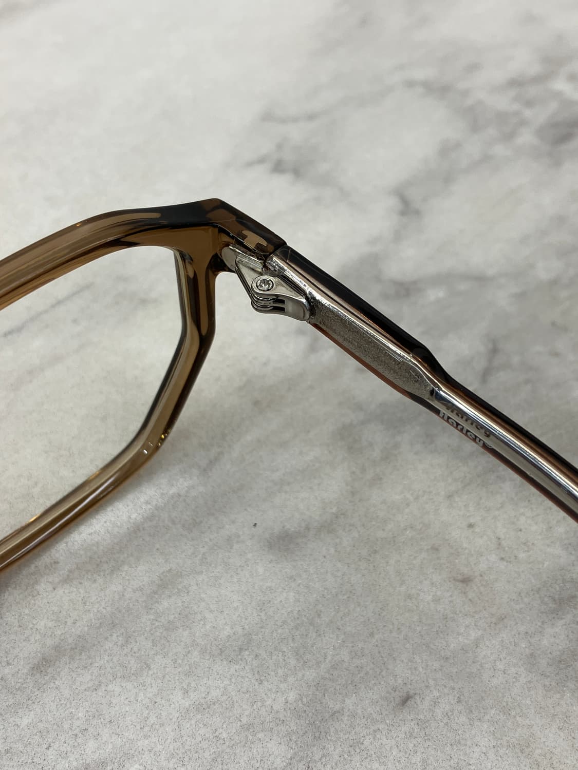 B68 HL 브라운 팔각 뿔테 안경5534 상품이미지3