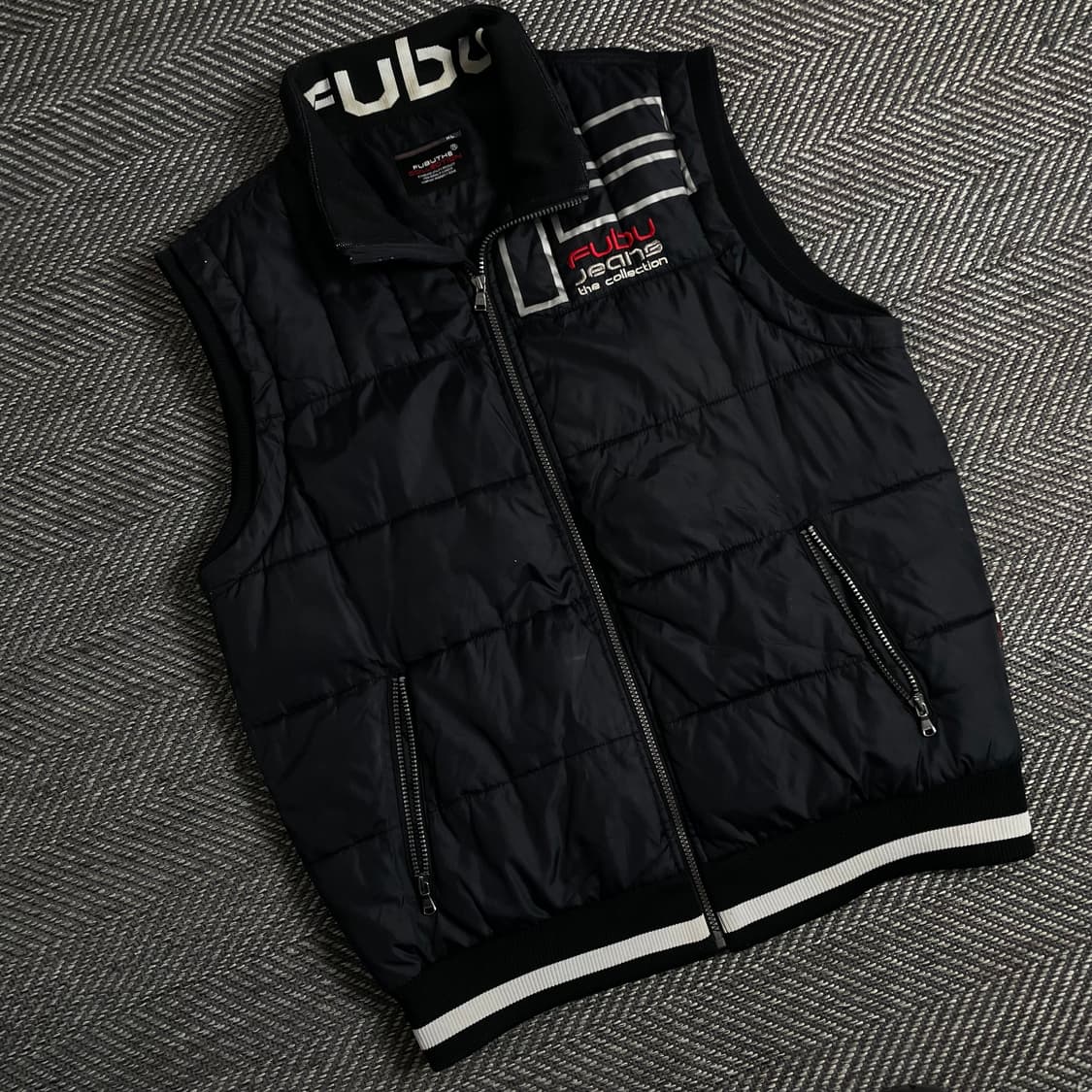 00s 후부 y2k 빈티지 빅로고 경량 다운 베스트y 2998 상품이미지1