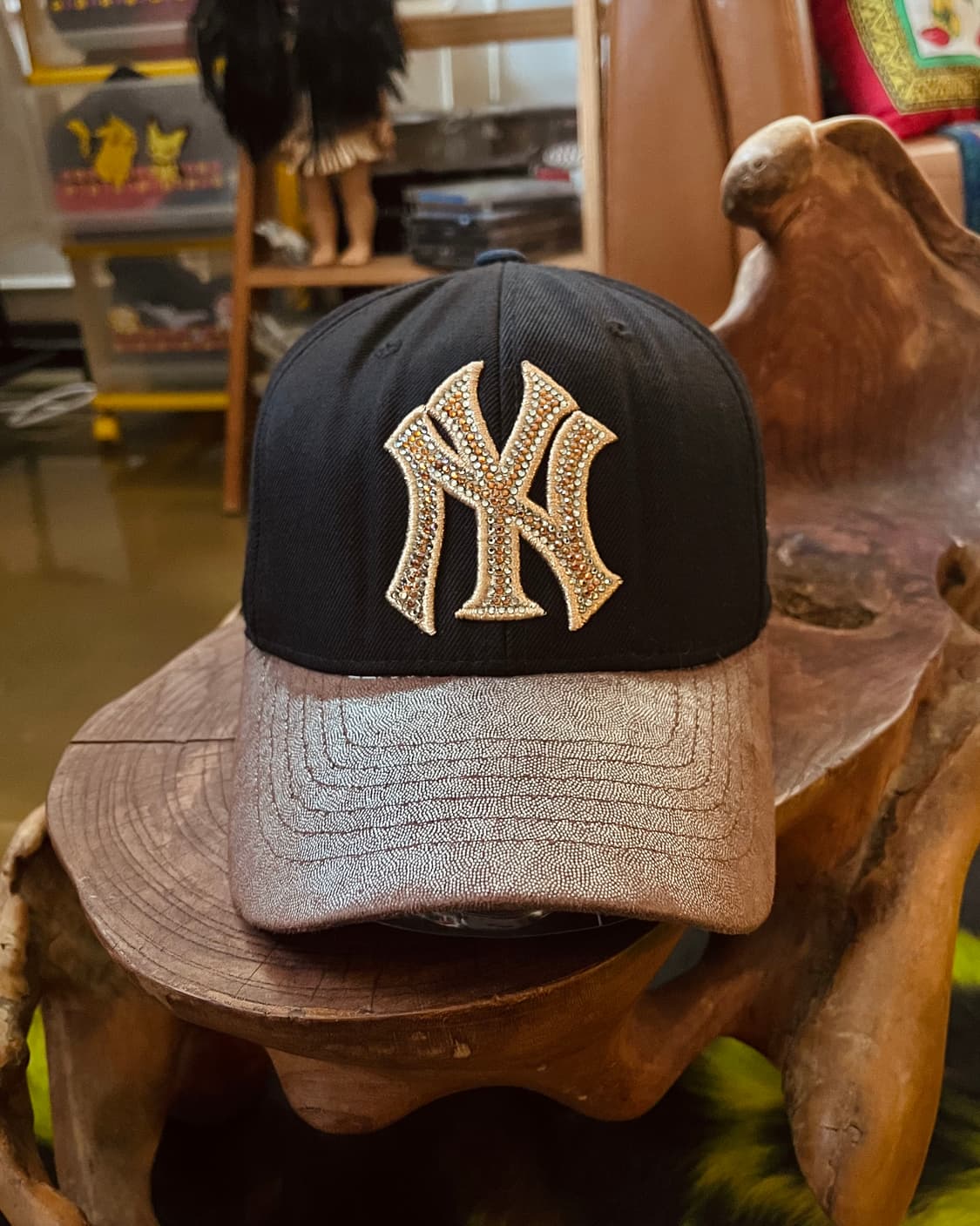 MLB Swarovski Cubic Logo Baseball Cap 상품이미지4