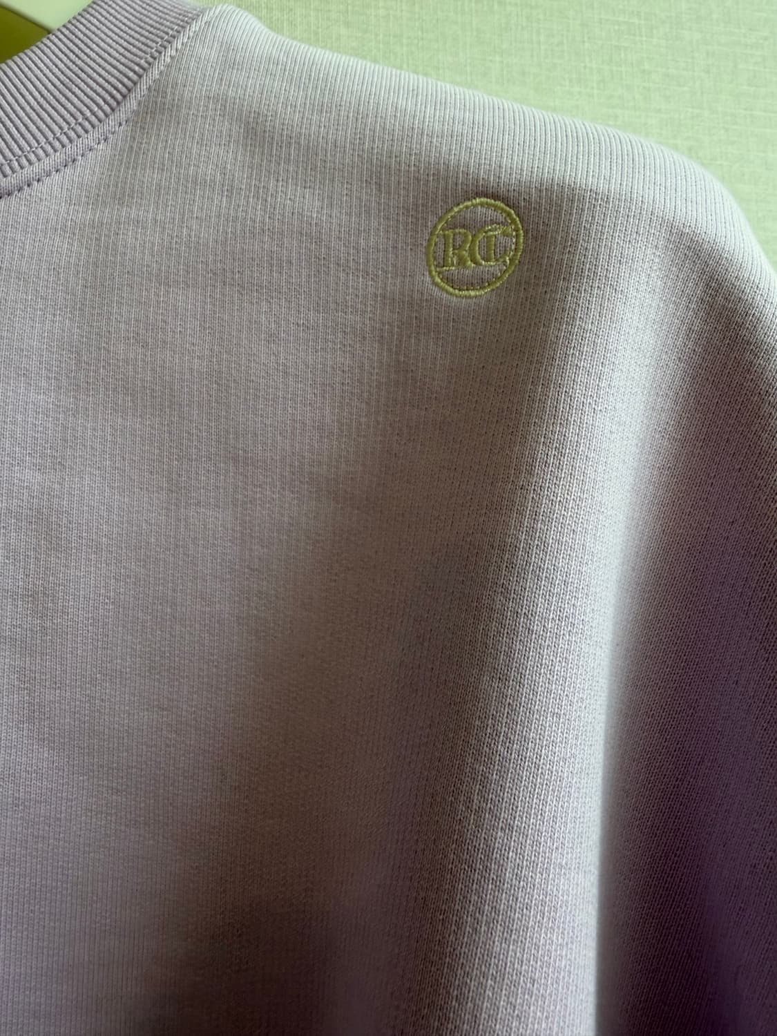 새상품)렉토 / 익스클루시브 퍼플 자수 스웨트셔츠 / F 상품이미지3