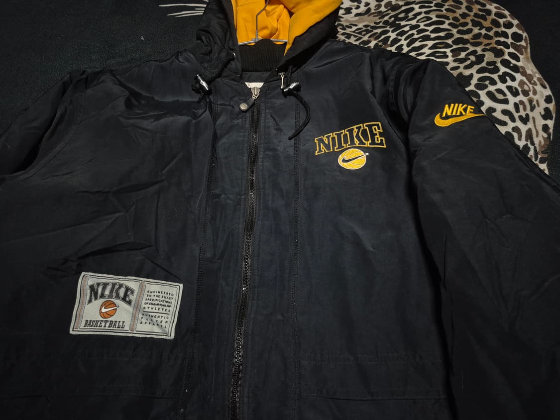 90's 나이키 베스킷볼 올드스쿨 후디드 점퍼 L 상품이미지2