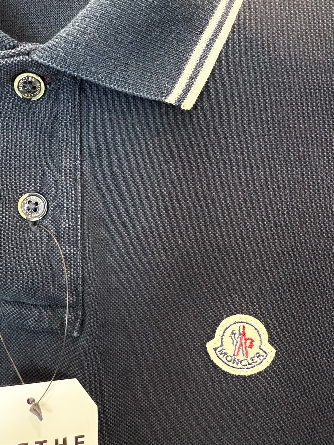 몽클레어 카라 반팔티 네이비 상품이미지3