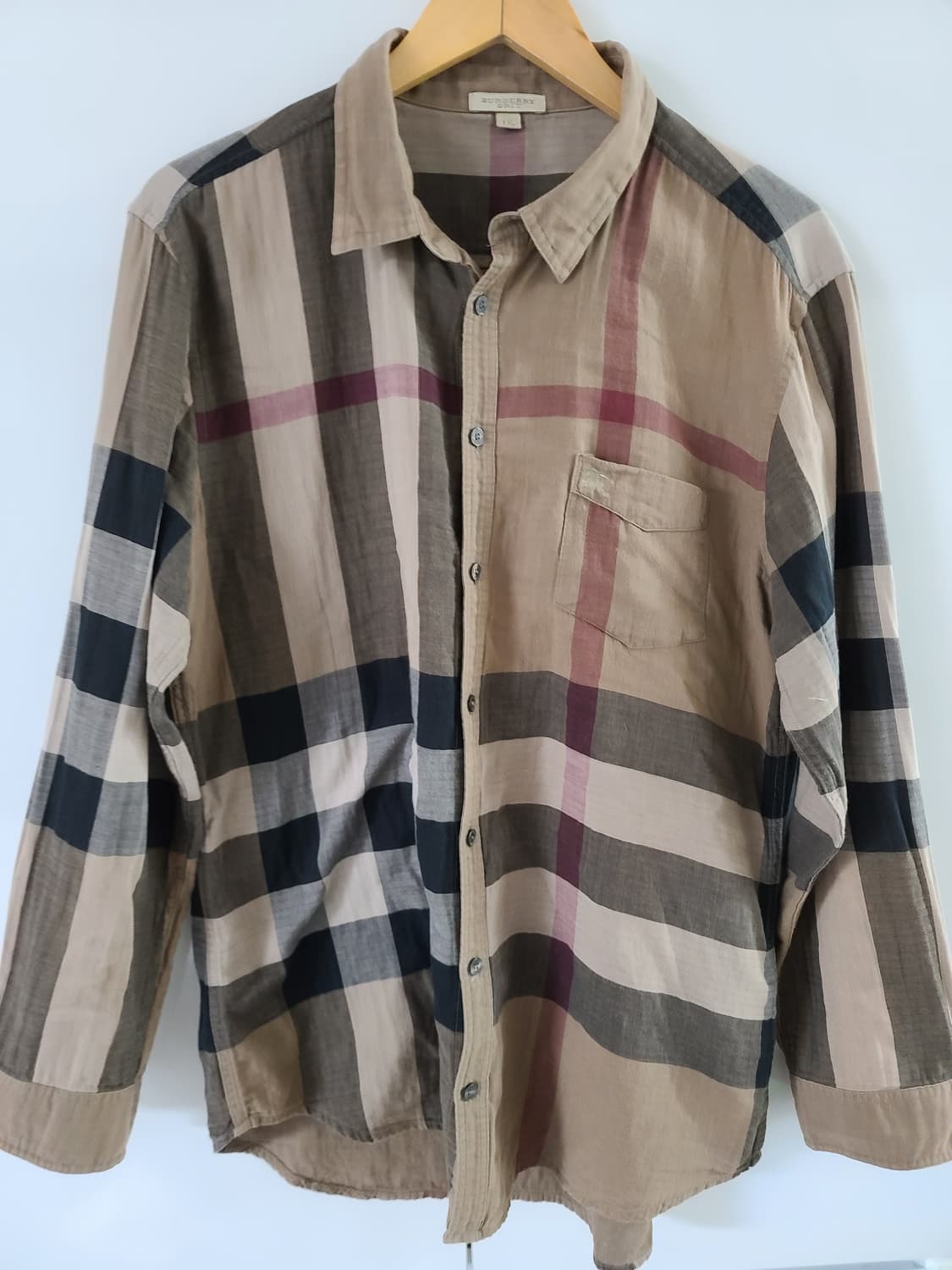 버버리브릿 체크 셔츠 100정도 상품이미지2