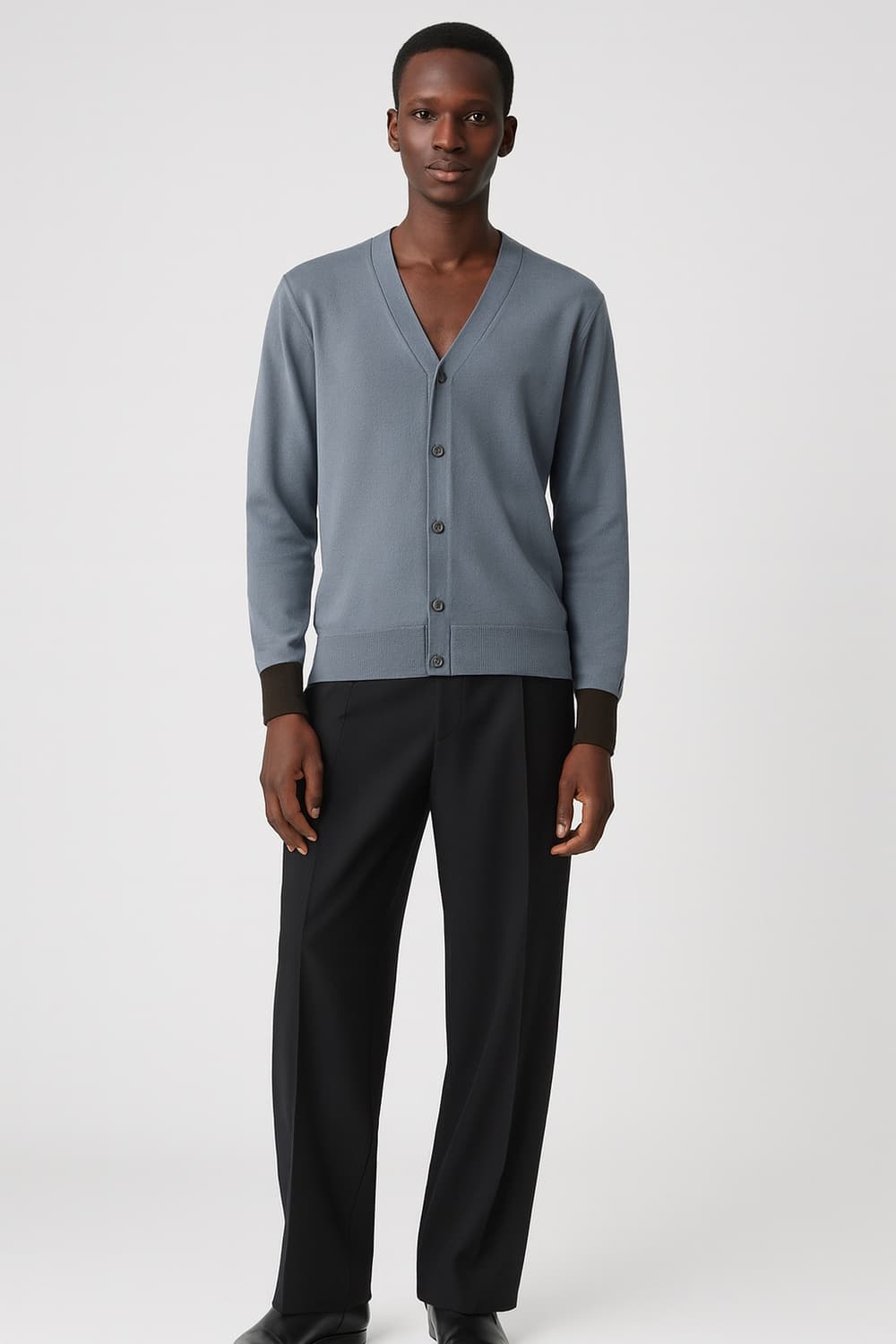 코스 브이넥 컬러믹스 울 가디건  상품이미지1