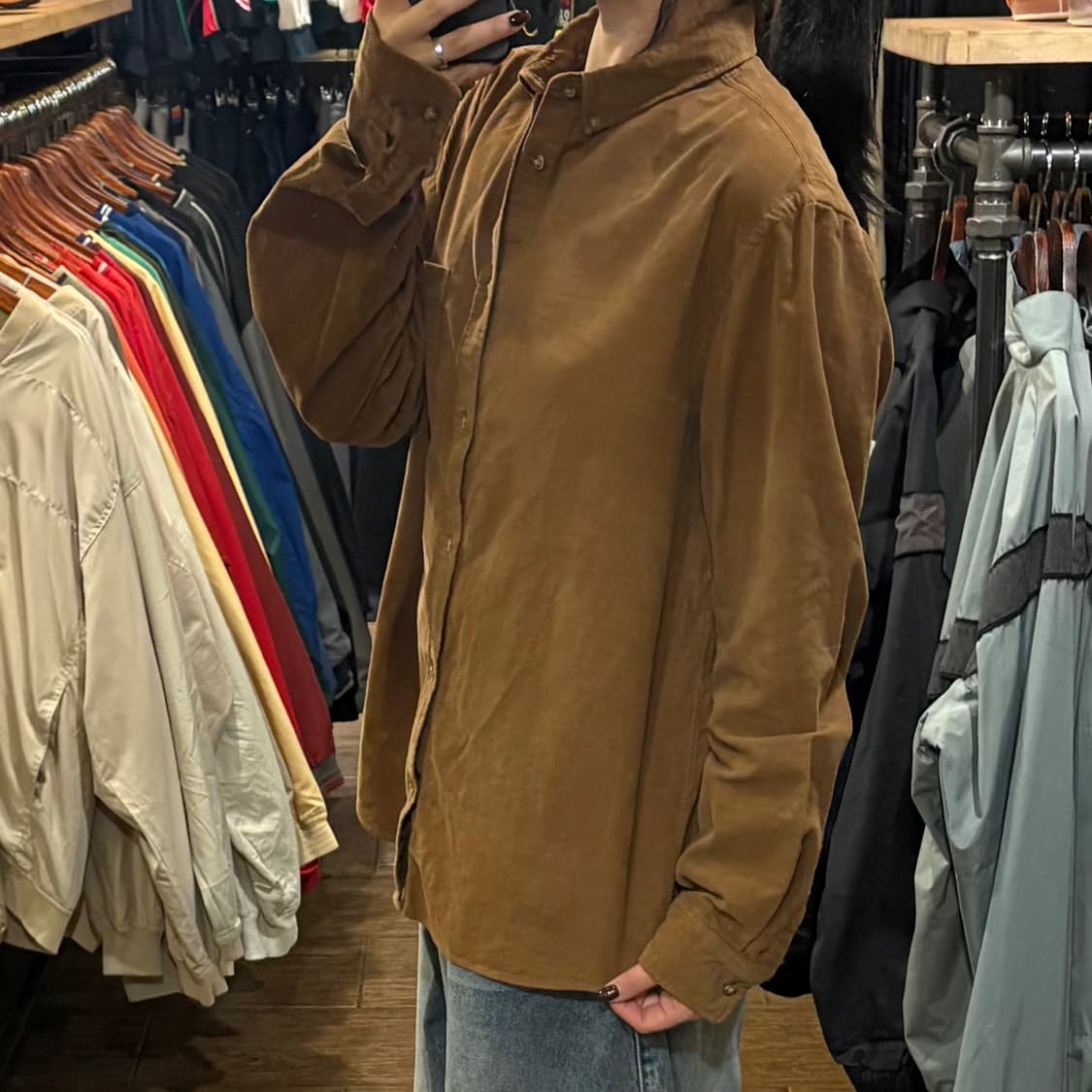 [HI] Carhartt 칼하트 코듀로이 긴팔셔츠 카멜 상품이미지3