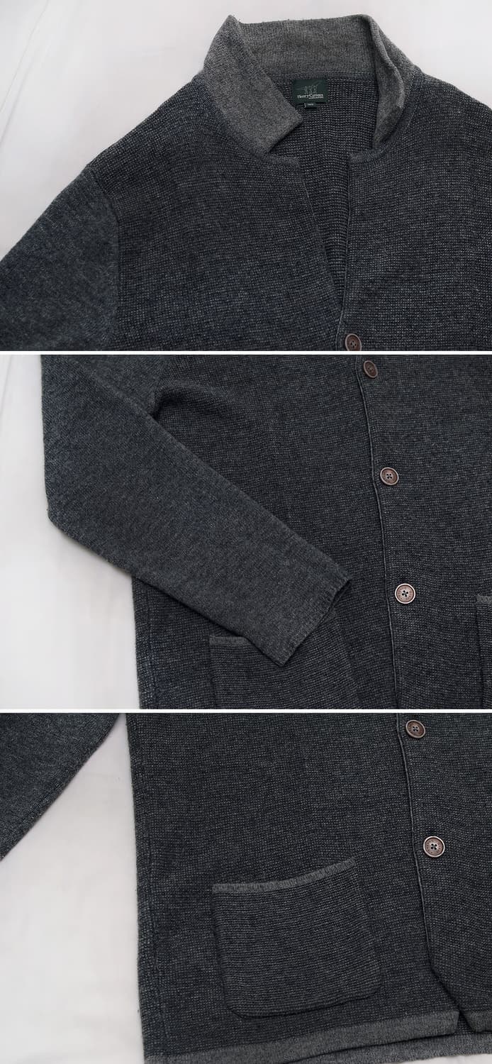 헨리코튼 버튼 클래식 홈스펀 울니트 가디건 자켓 (100-105) 상품이미지7