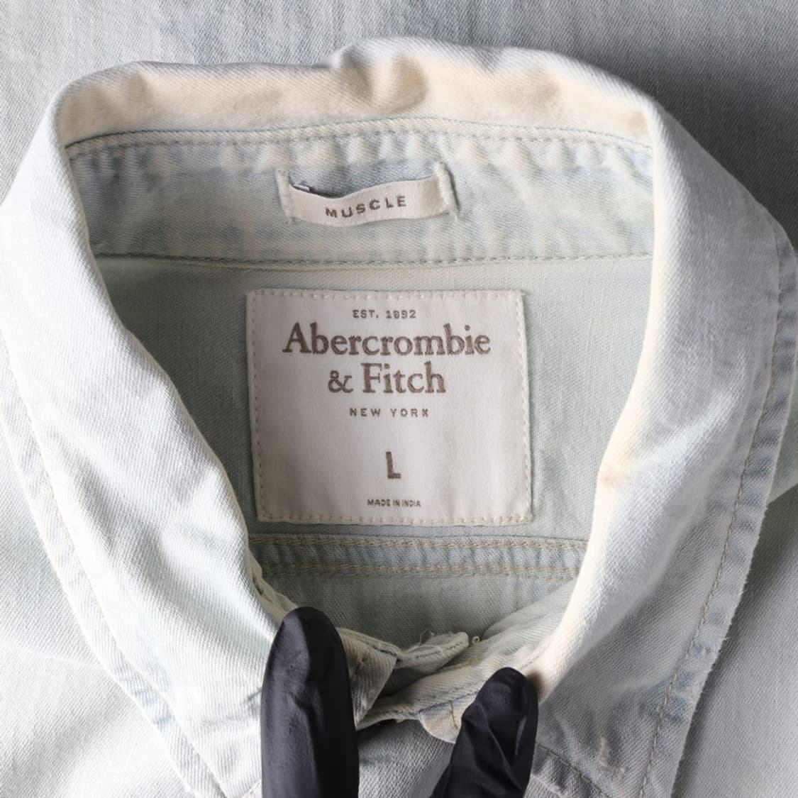 아베크롬비 빈티지 데님 셔츠 L 상품이미지5