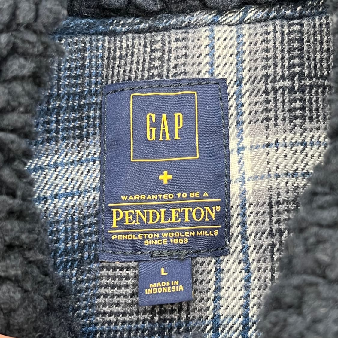 갭x펜들턴 패딩베스트 r2248 상품이미지5