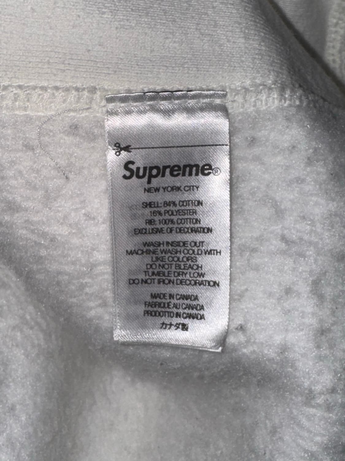 슈프림 Collegiate 후드티 L 화이트 상품이미지4