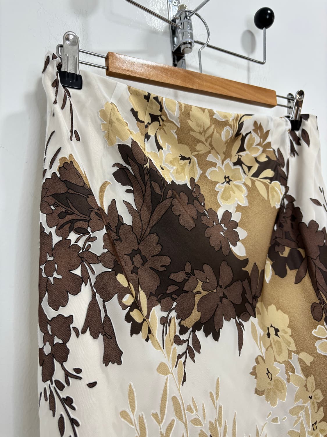 Ensuite 일본 빈티지 쉬폰 플라워패턴 스커트 치마 상품이미지3