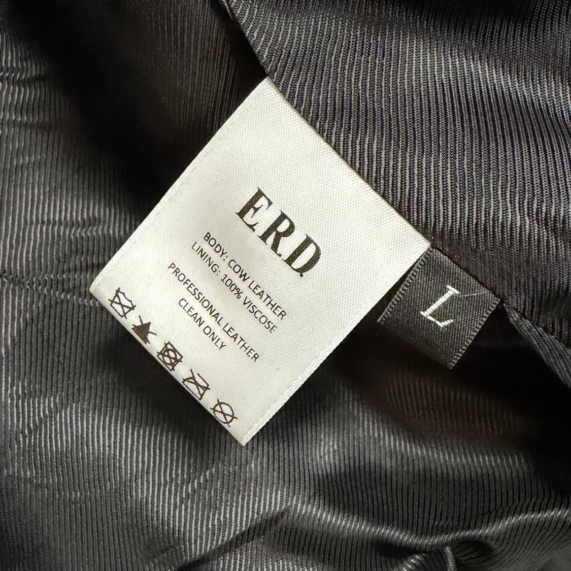 [S+급/L] ERD 앙팡리쉬 데프리메 17 레더 자켓 블랙 상품이미지6