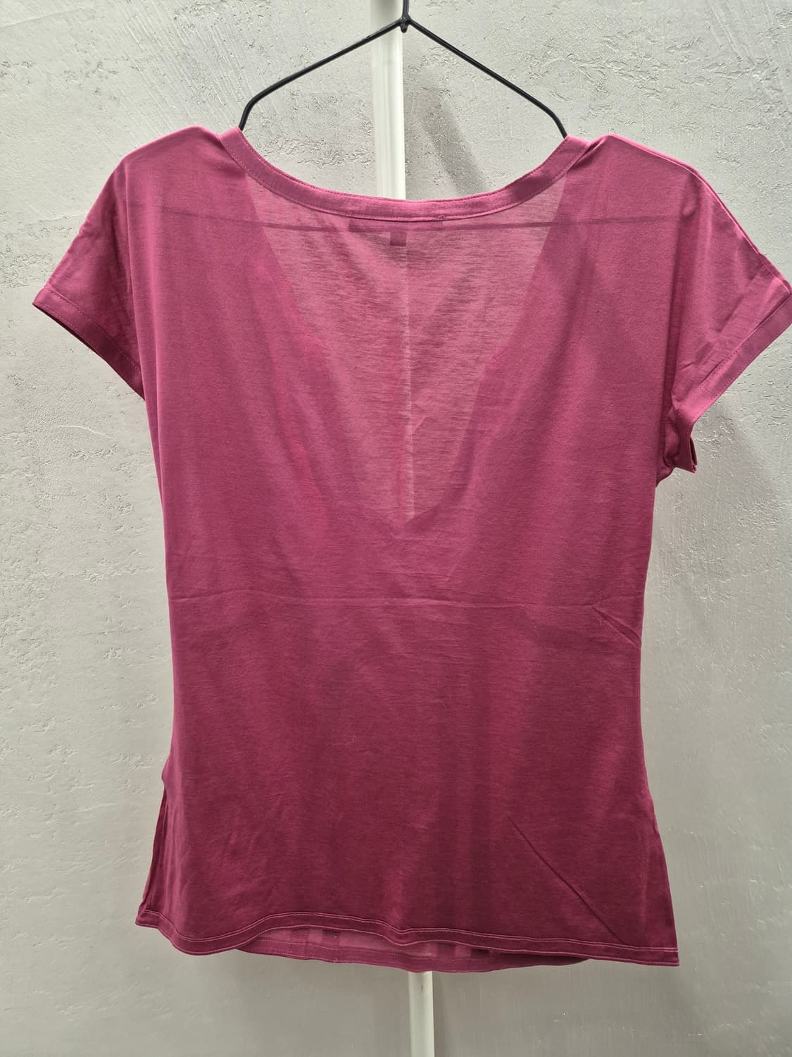 구찌 핑크 코튼 브이넥 반팔티 L 상품이미지6