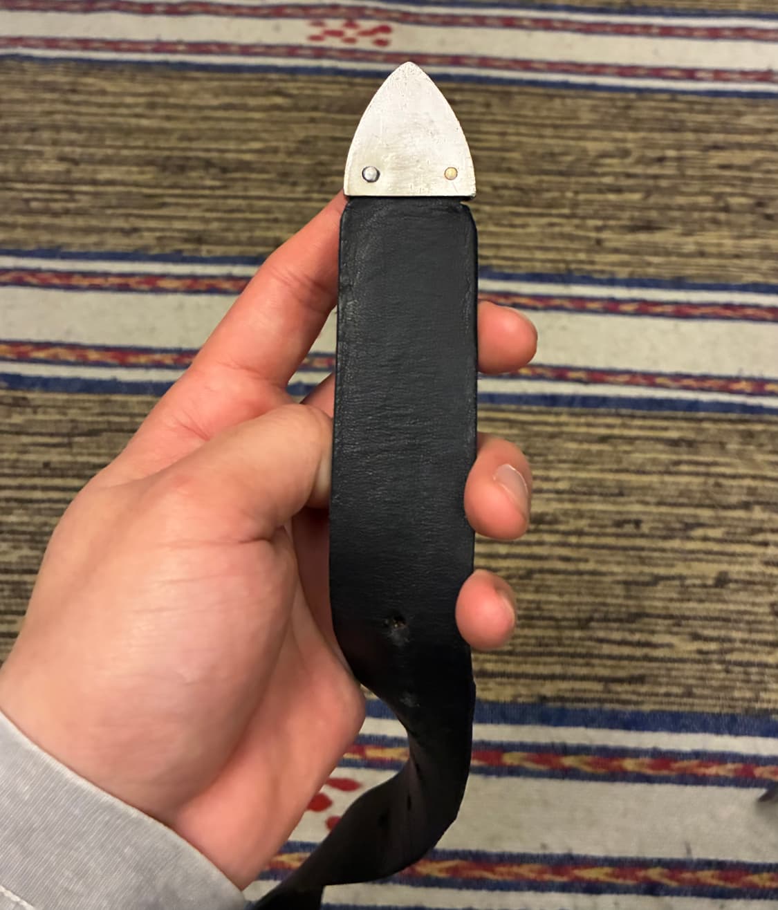 (32~38)90s USA 카프스킨 레더 빈티지 웨스턴벨트 가죽벨트 상품이미지5