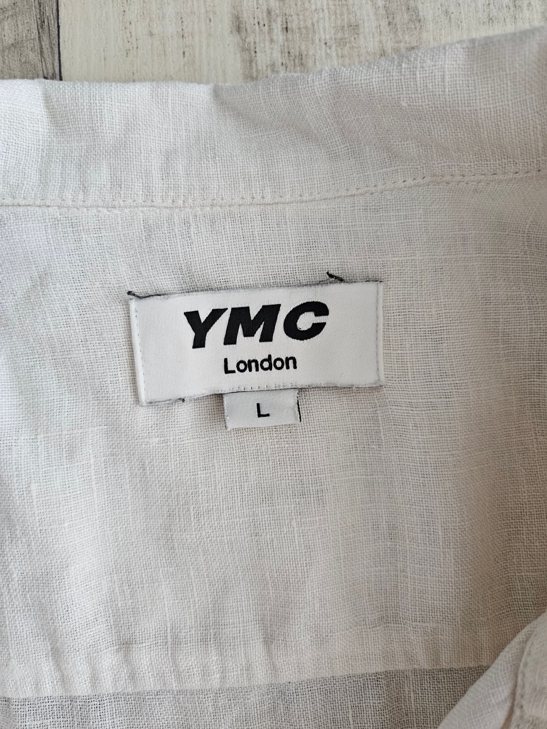 (L)YMC 린넨 반팔셔츠 화이트 상품이미지4