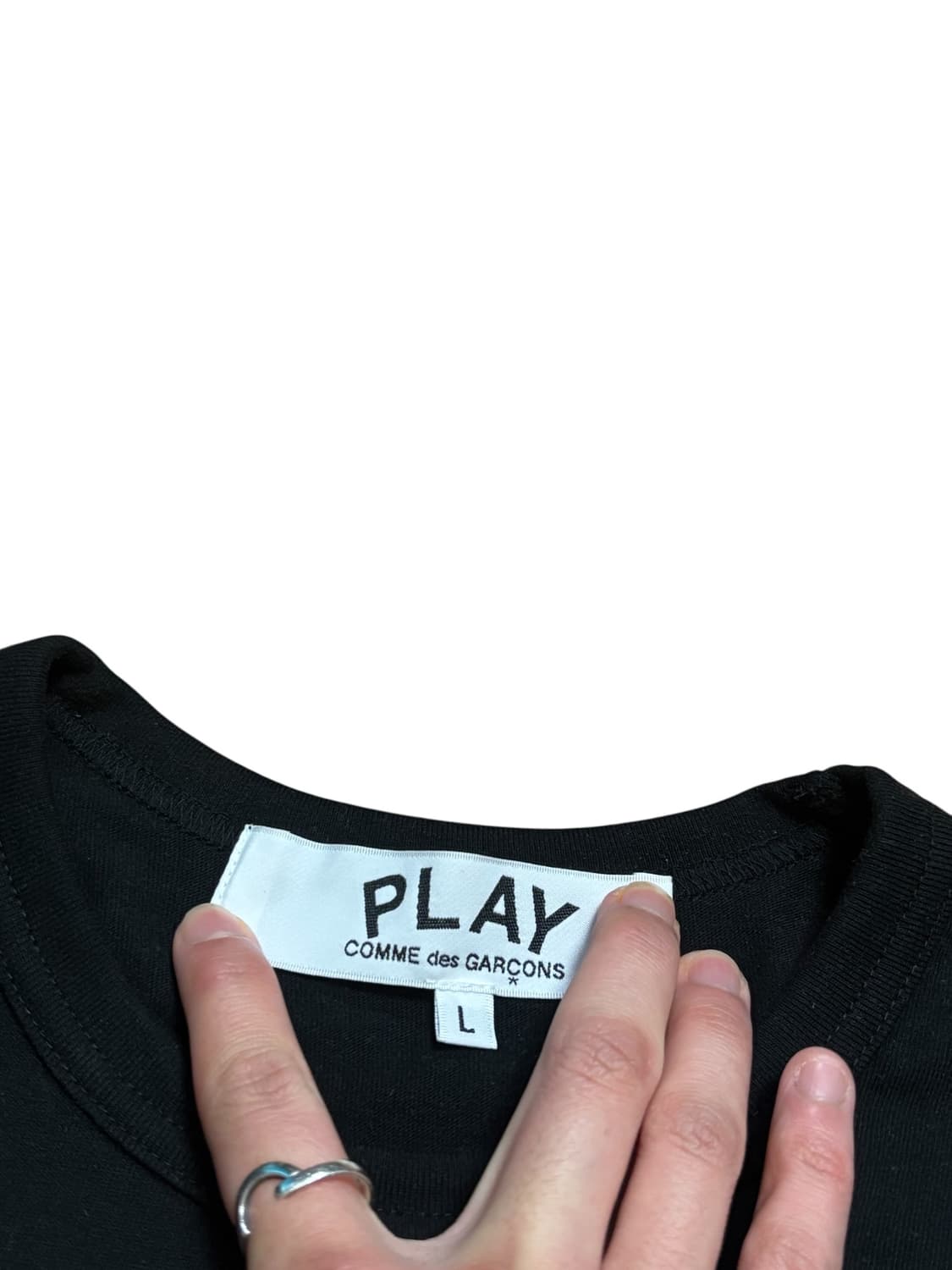 꼼데가르송 플레이 하트 로고 롱슬리브 티셔츠 상품이미지6