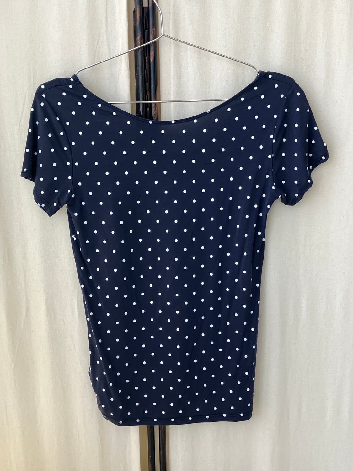  navy dot mori half t-shirt 상품이미지6