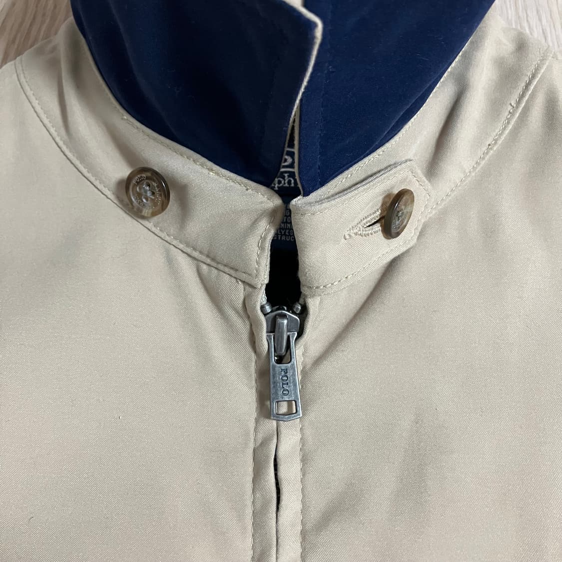 폴로 랄프로렌 폴리쉘 스윙탑 해링턴 자켓 베이지 상품이미지5