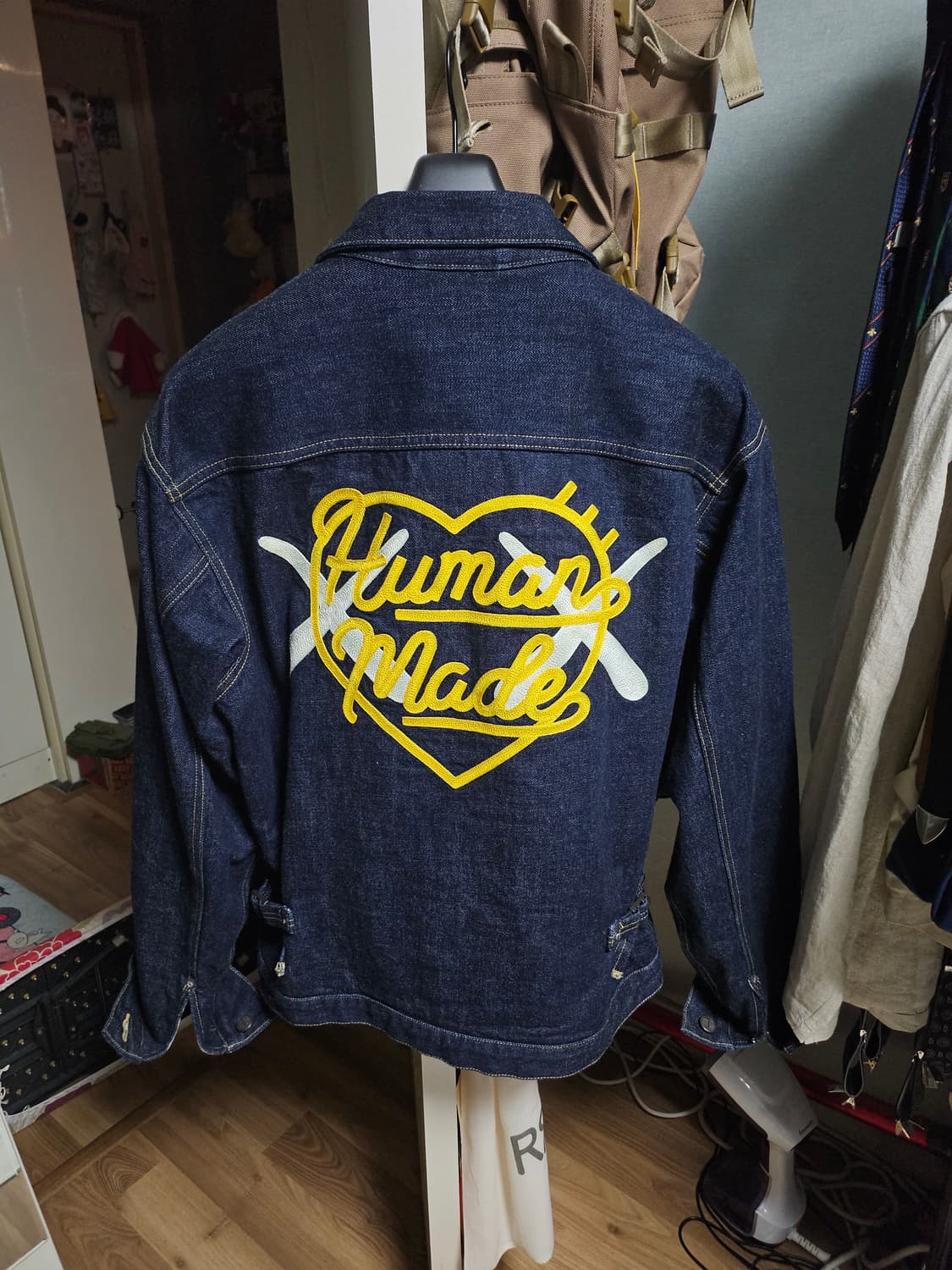 L[100] 휴먼메이드 카우스 콜라보 데님자켓 상품이미지1