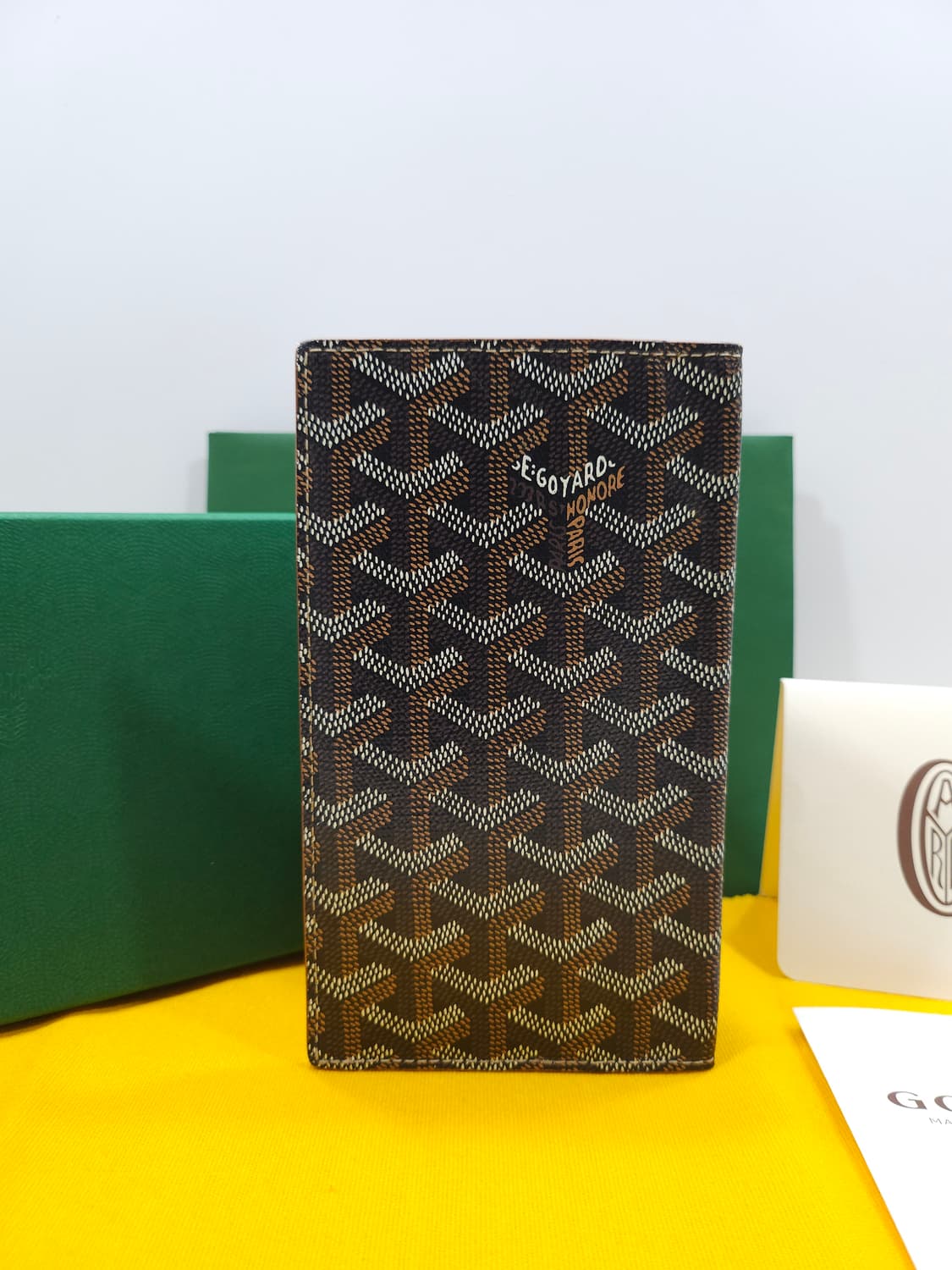 [정품] 고야드 생로슈 장지갑 블랙탄 상품이미지2