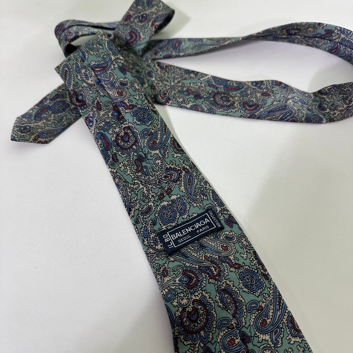 OS 발렌시아가 실크100% 페이즐리 넥타이 상품이미지3