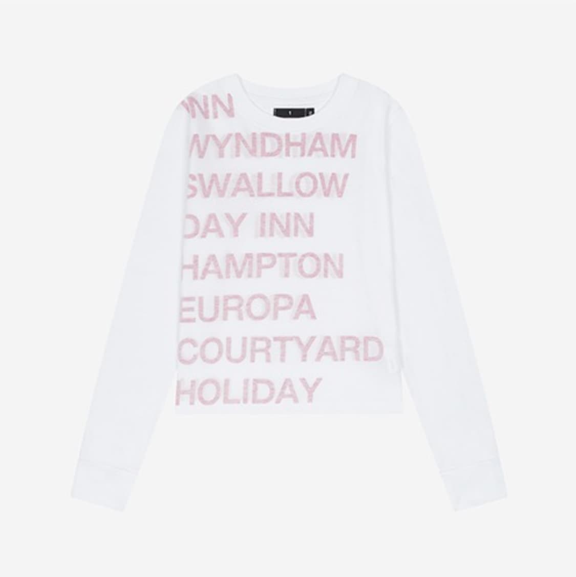 1/2 HIGHWAY INN L/S TEE (WHITE/RED) 상품이미지1