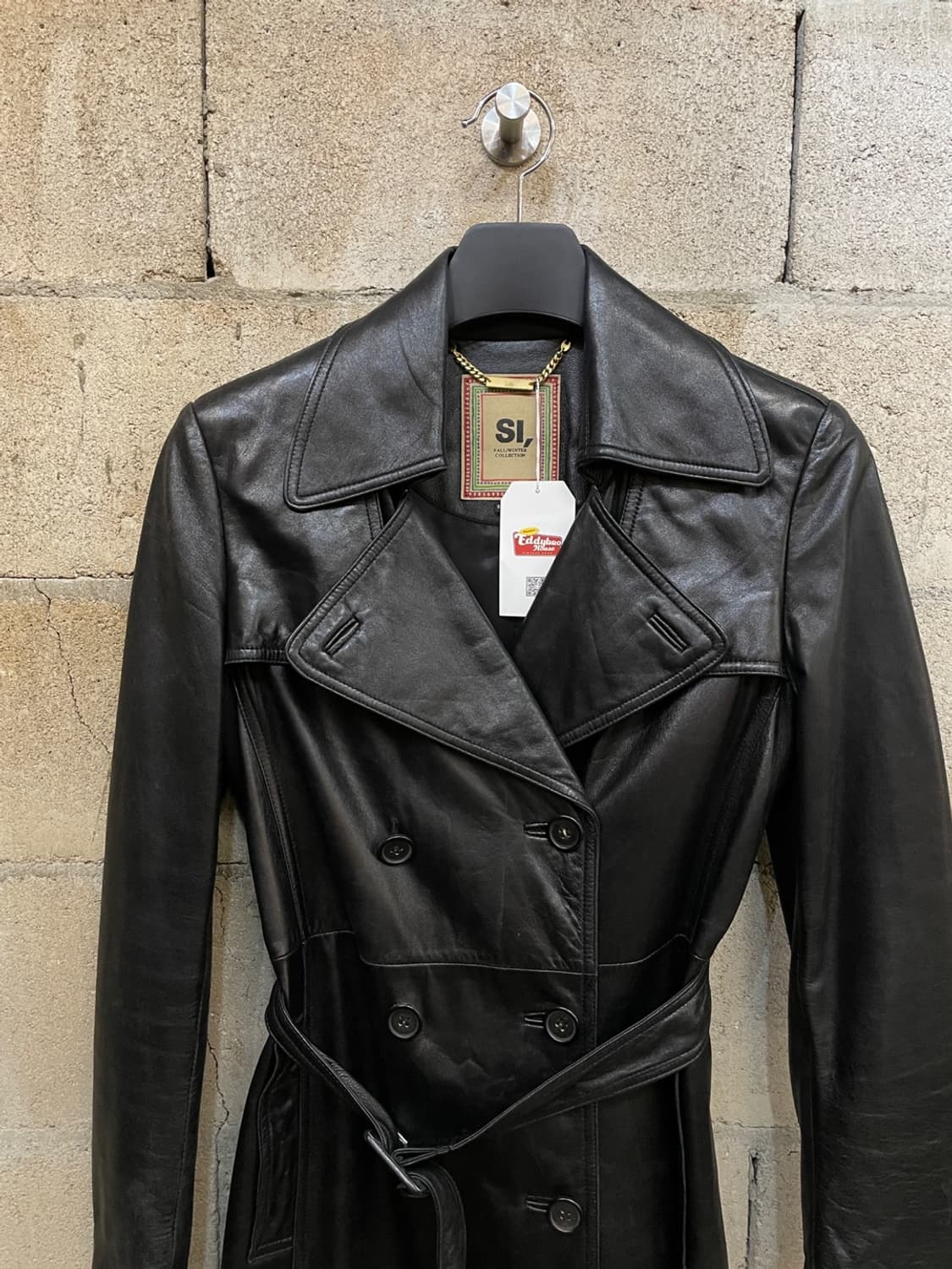 빈티지 레더 트렌치 코트  상품이미지2