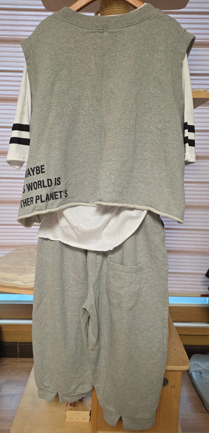 회색트레이닝세트 상품이미지2