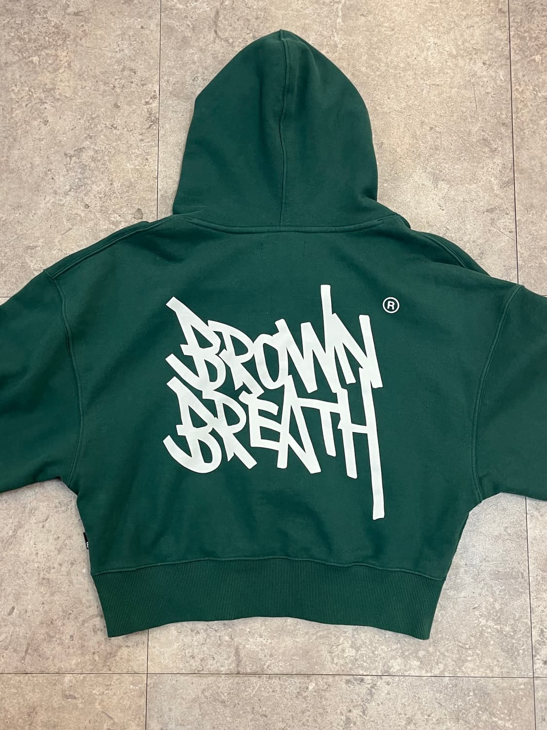 브라운브레스 크롭 후드티 그린 #csz2249 상품이미지8