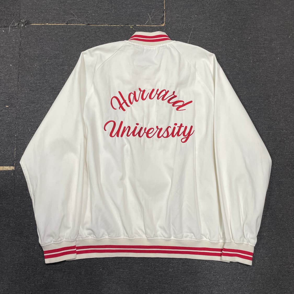 Jpn brand X harvard 화이트 코치자켓 블루종 L 상품이미지2