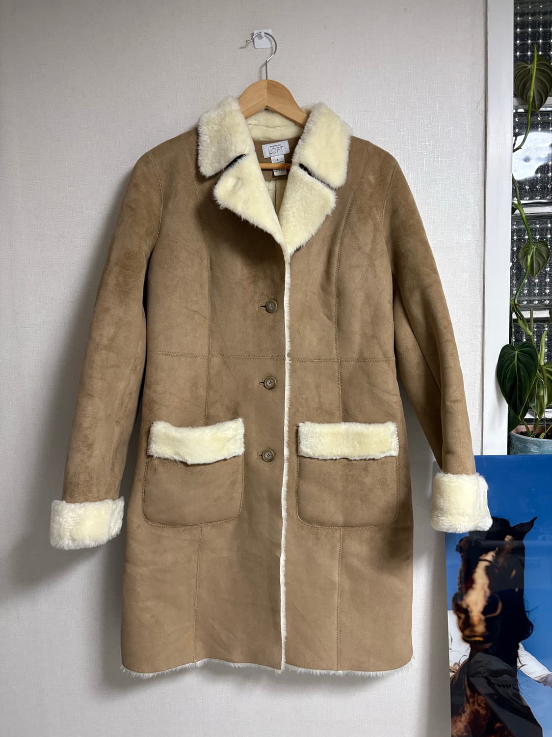 미국 loft 페이크퍼 무스탕 상품이미지1