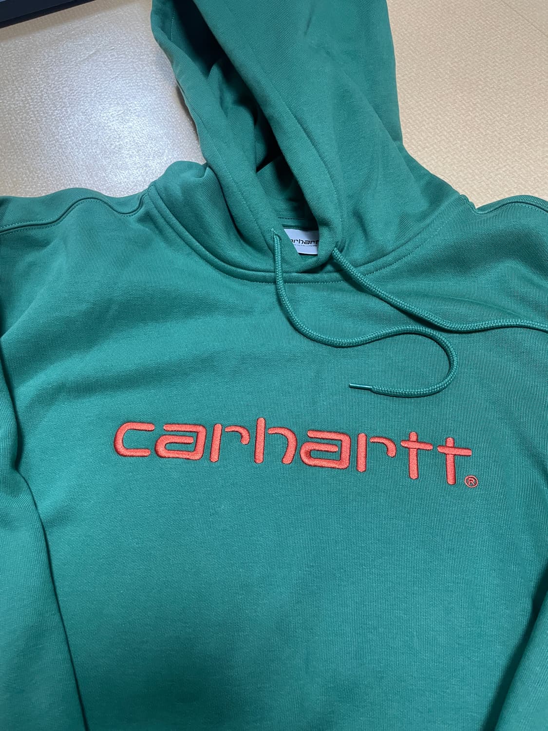 [xxl] 칼하트wip 로고 딥그린 후드티  상품이미지2