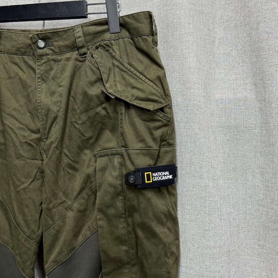 [34] 내셔널지오그래픽 카고 조거팬츠 카키 바지 상품이미지3