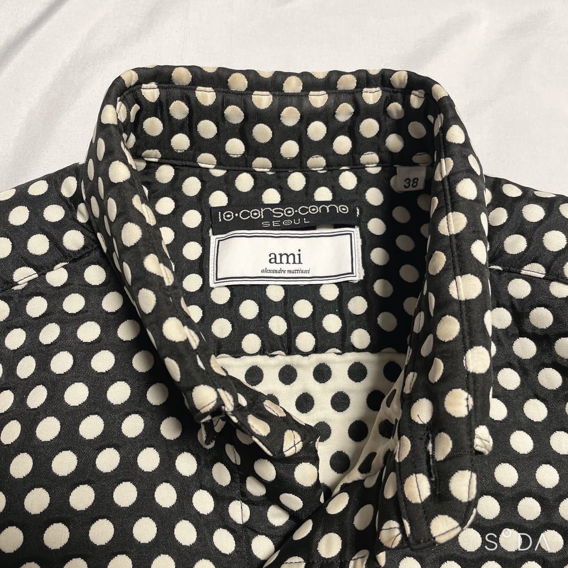 ami x 꼬르소꼬모 도트 셔츠 상품이미지3