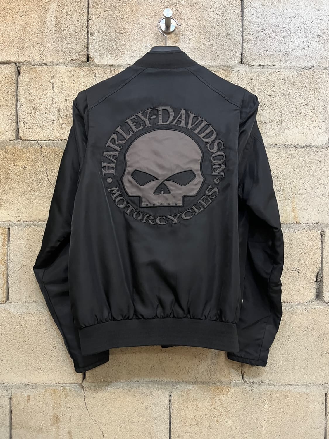 할리 데이비슨 스컬 나일론 봄버 자켓 상품이미지3