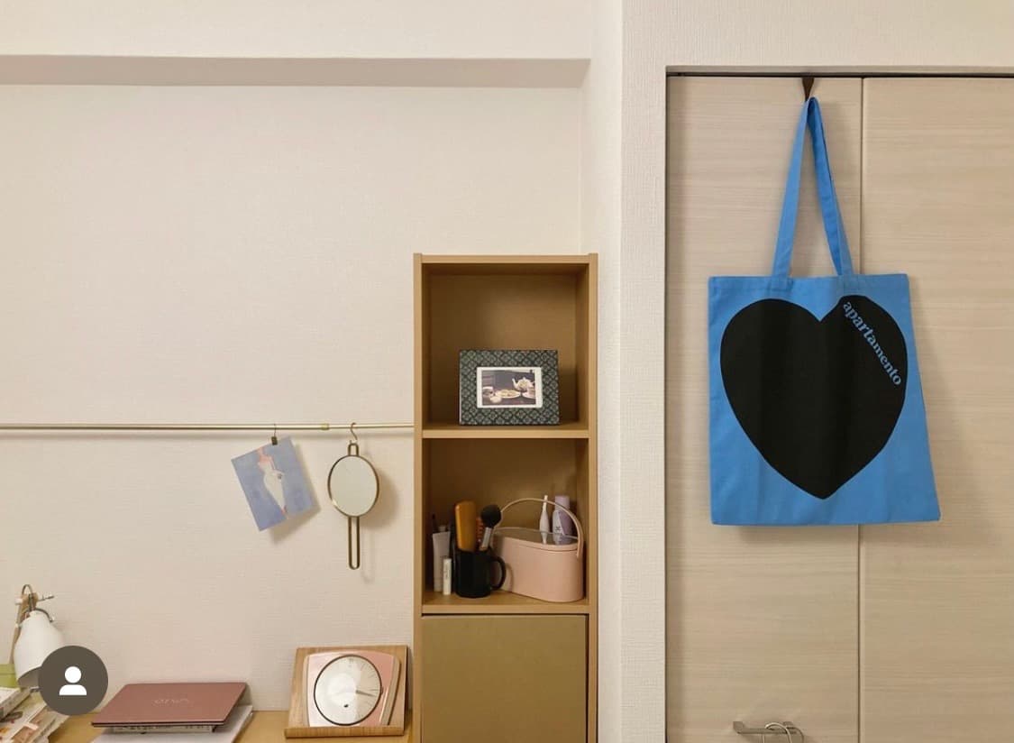 Apartamento 아파르타멘토 하트 토트백 🩵 상품이미지10