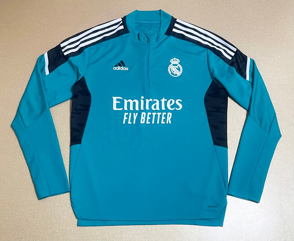 아디다스 레알 마드리드 21/22 집업 트레이닝 탑 상품이미지8