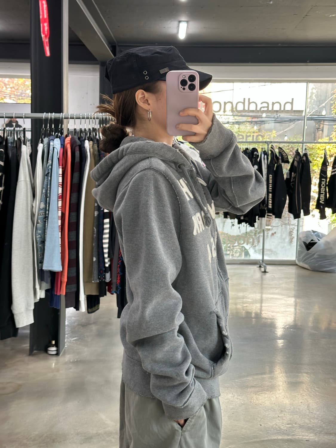 아베크롬비 머슬핏 데미지 후드집업  상품이미지3