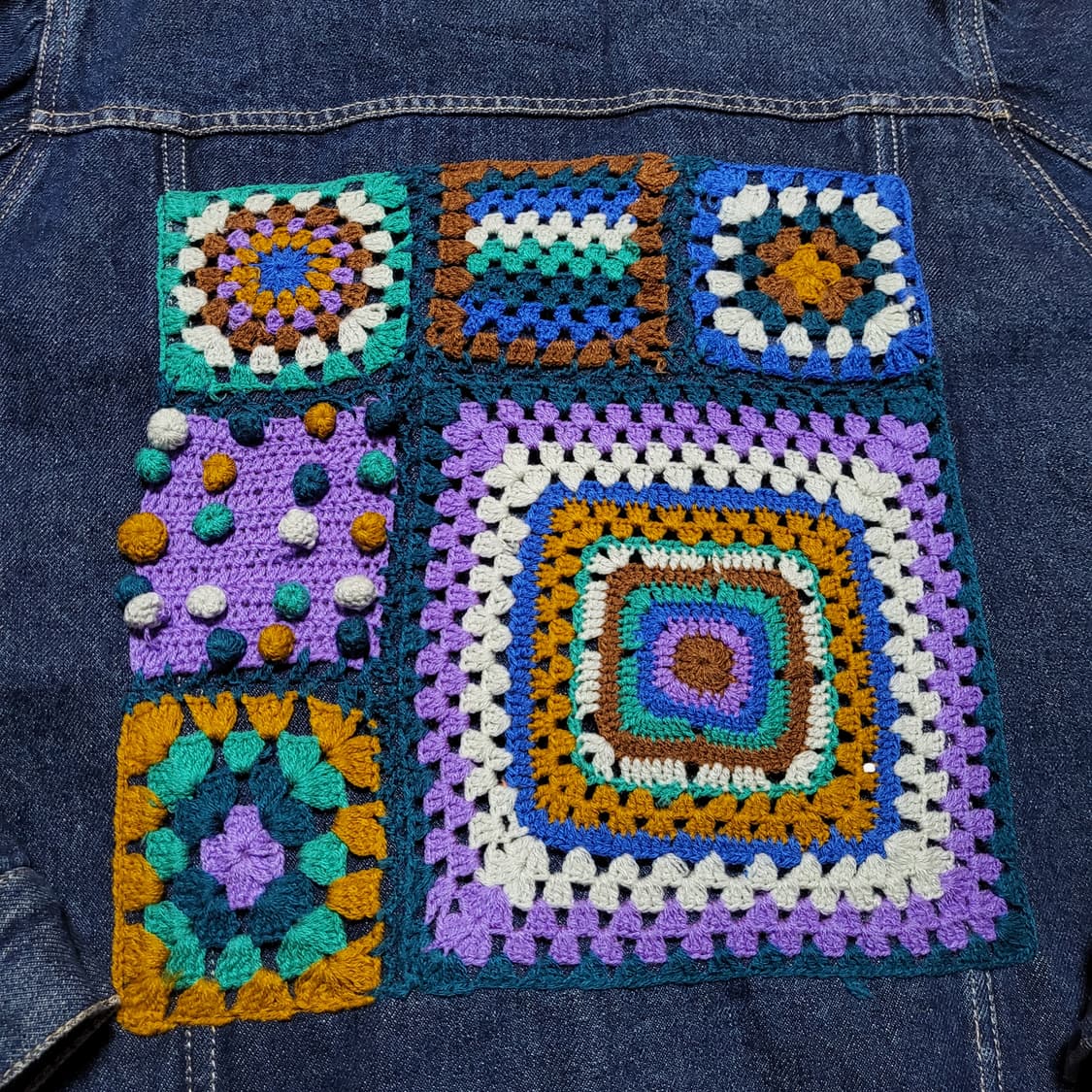 (66) 빈티지 에스닉 치마요 크로셰 자수 데님청자켓 상품이미지8