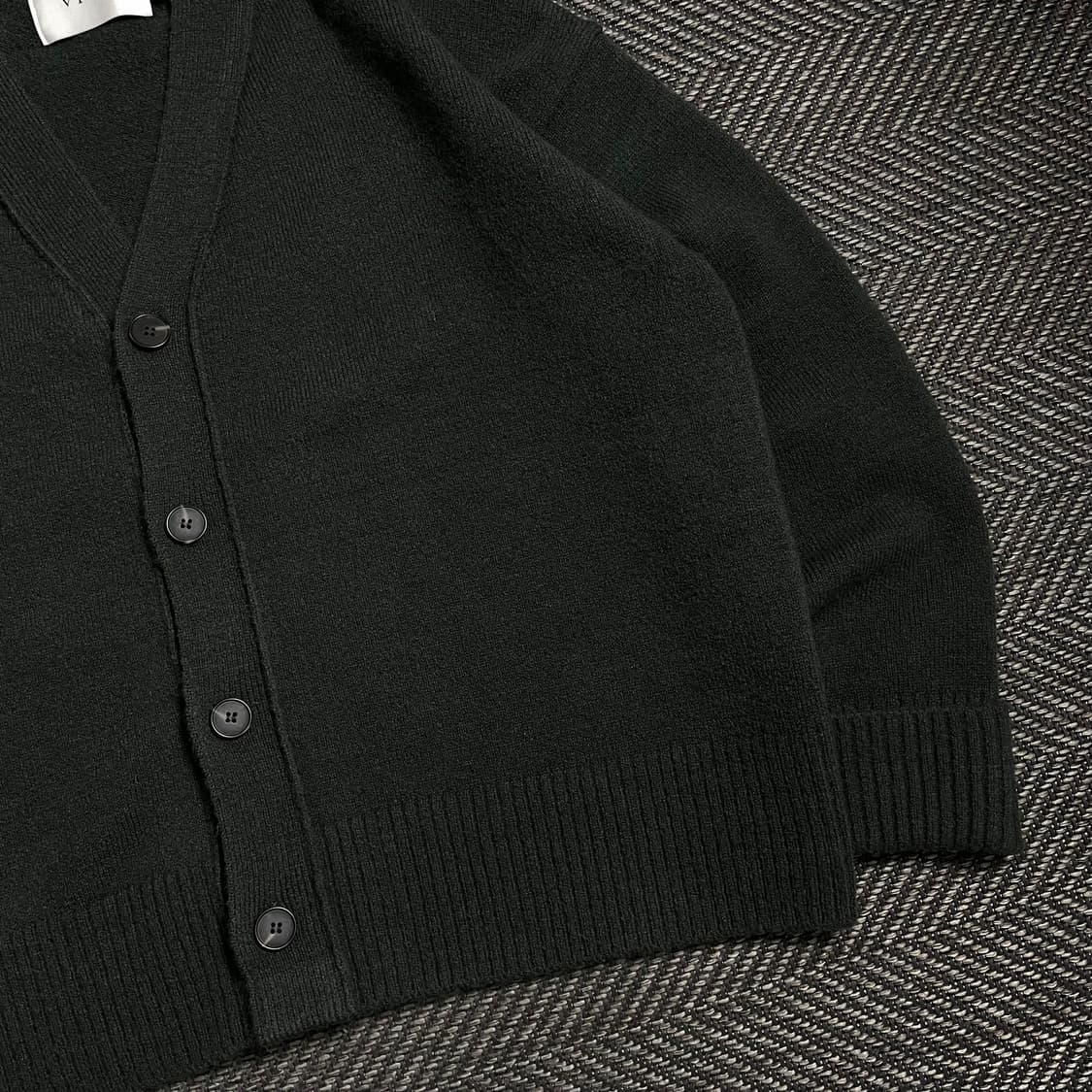 VTWO 미니멀 박시핏 울 가디건 챠콜o 4812 상품이미지2