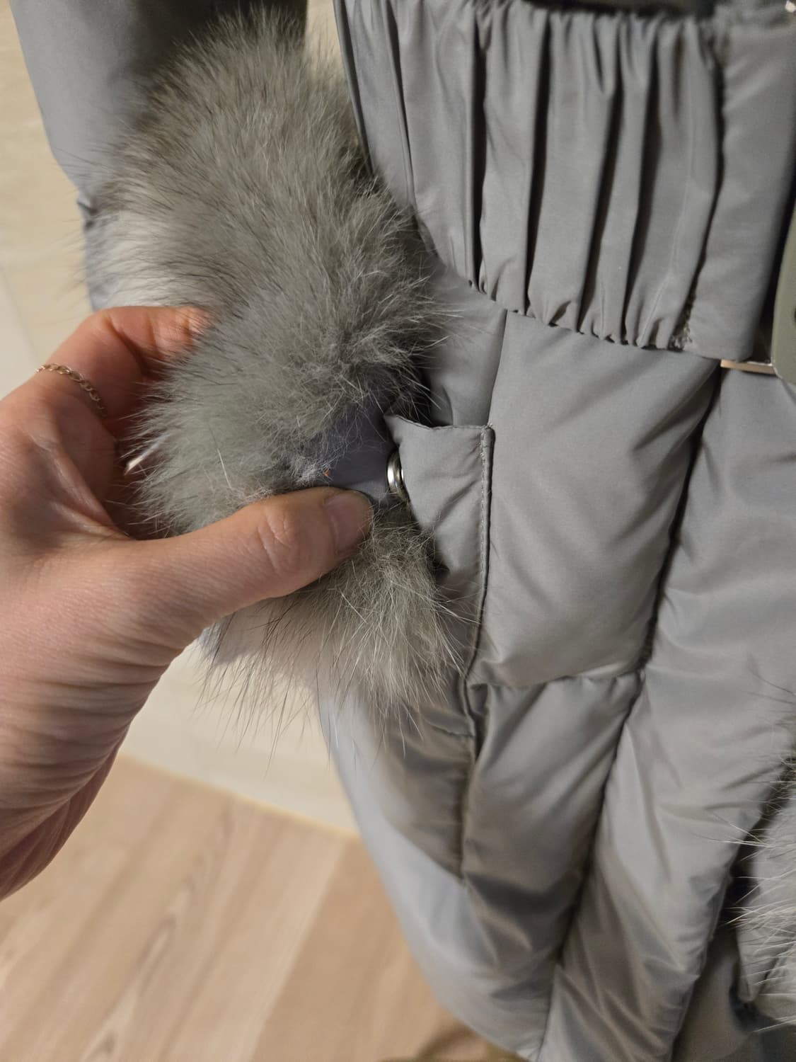 [55/m] 에고이스트 사가폭스 밸트 구스 패딩 상품이미지4