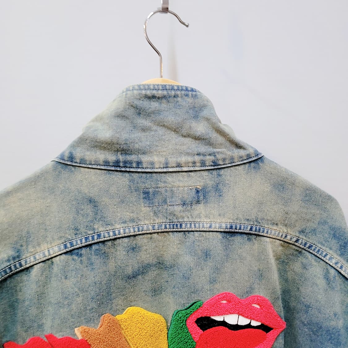 M) 워싱 프린팅 빈티지 데님자켓 상품이미지8