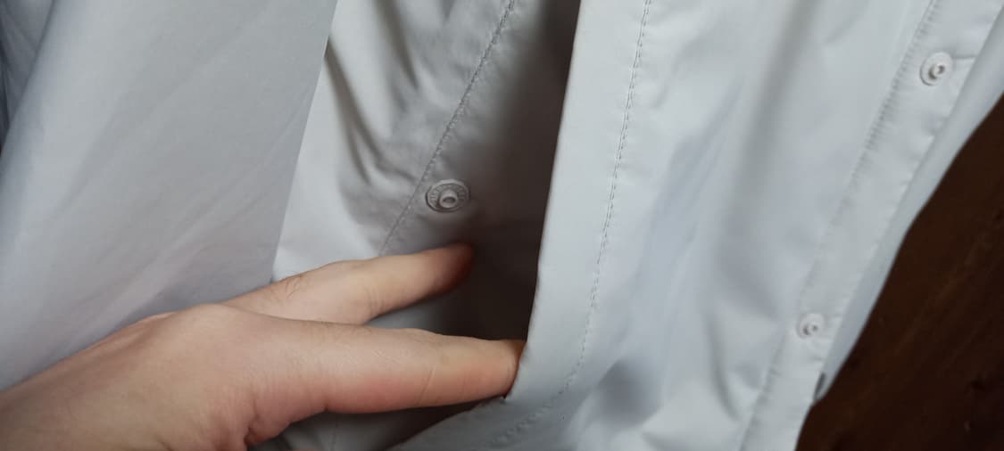 두벌 에잇세컨즈 브이넥 경량패딩 블랙 아이보리 2XL 상품이미지8