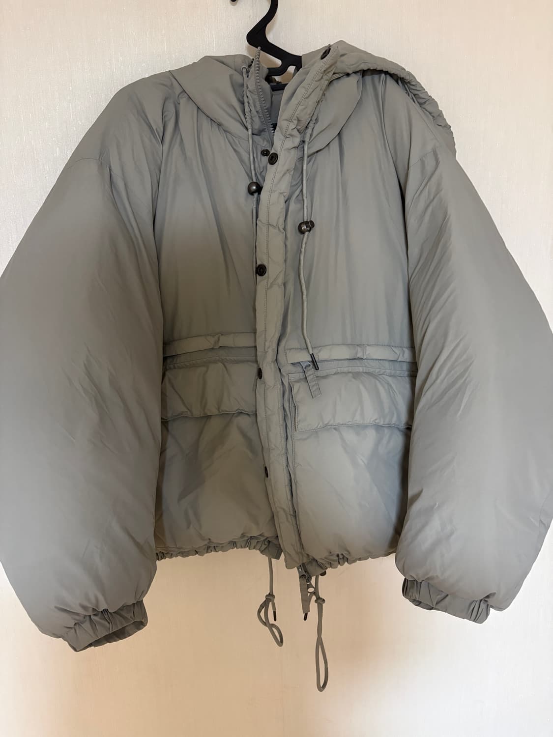 프리즘웍스 후디드 덕다운 파카 그레이 상품이미지1